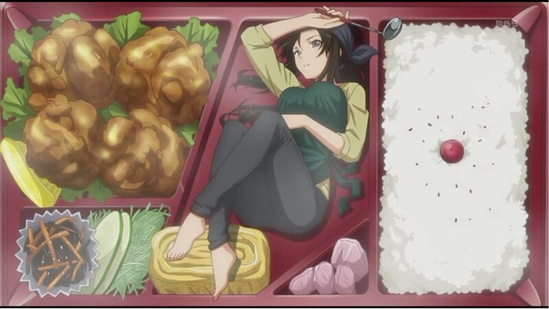 anime character in bento box