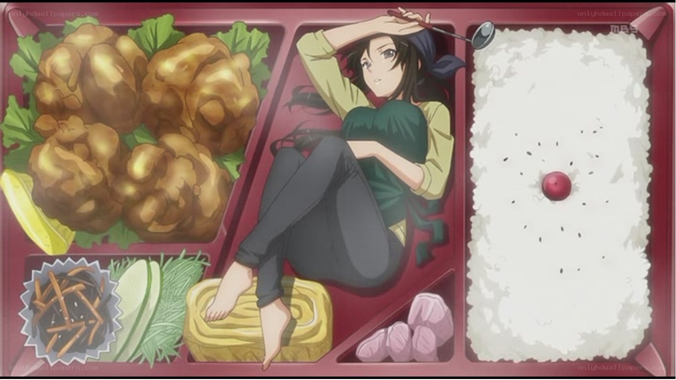 anime character in bento box