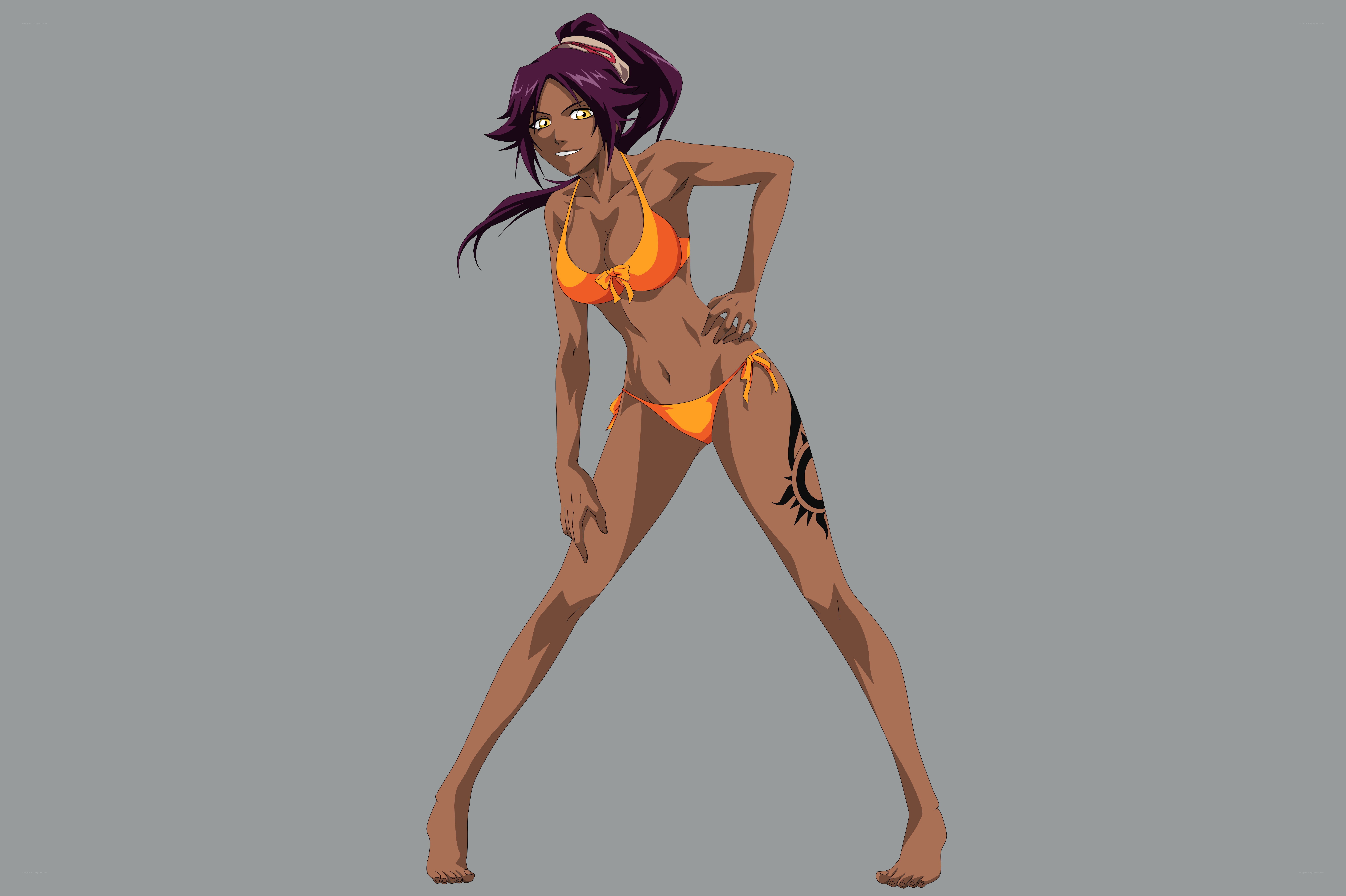 anime character in bikini