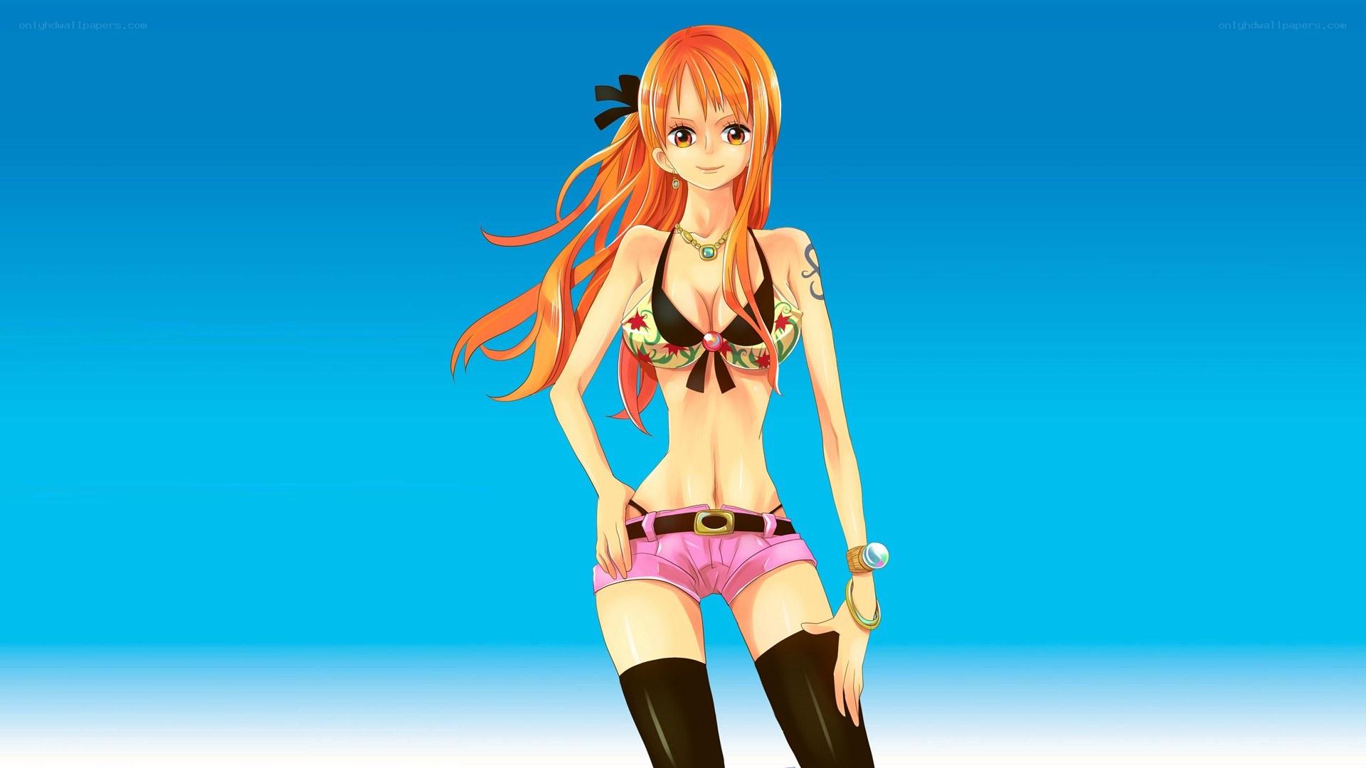 Anime character in bikini