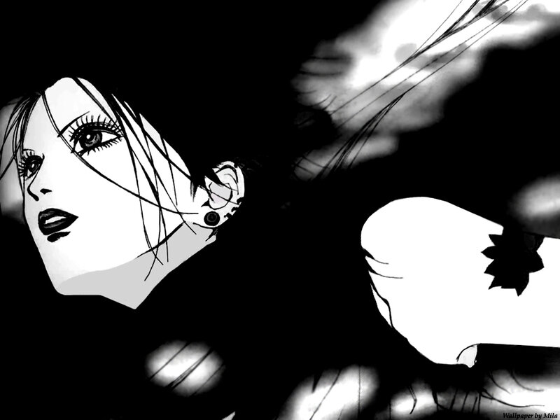 anime character in black and white