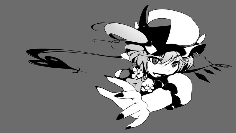 anime character in black and white