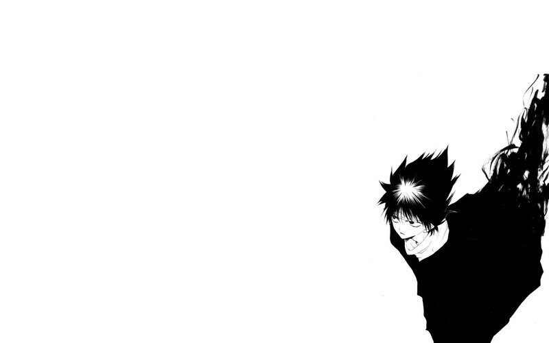 anime character in black and white