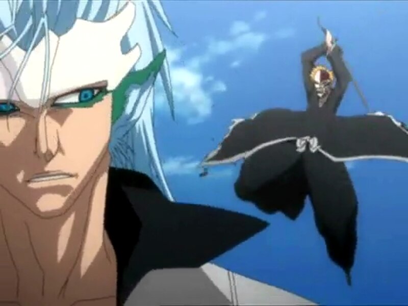 Anime Character in Black Cloak — Blue