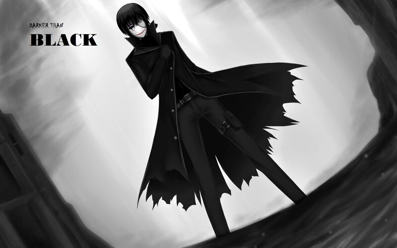 Anime Character in Black Cloak — Dramatic, Mask