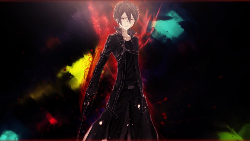 Anime Character in Black Coat — Dramatic