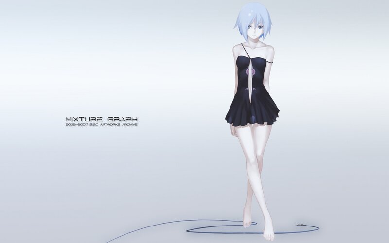 anime character in black dress