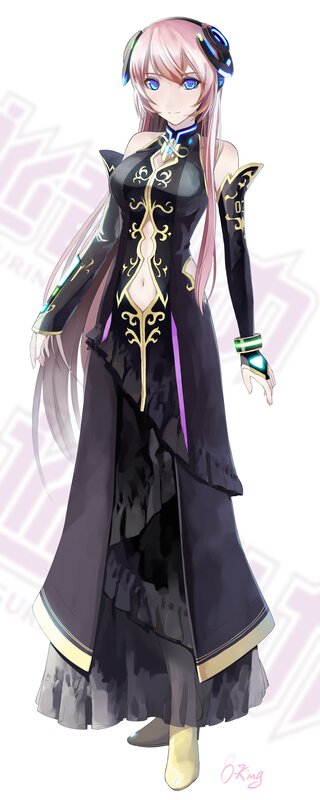 Anime Character in Black Dress — Calm