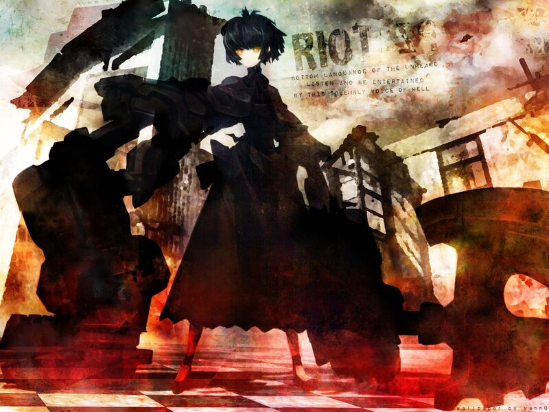 Anime Character in Black Dress — Dramatic