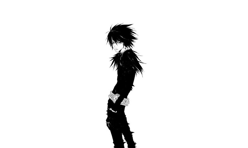 anime character in black outfit