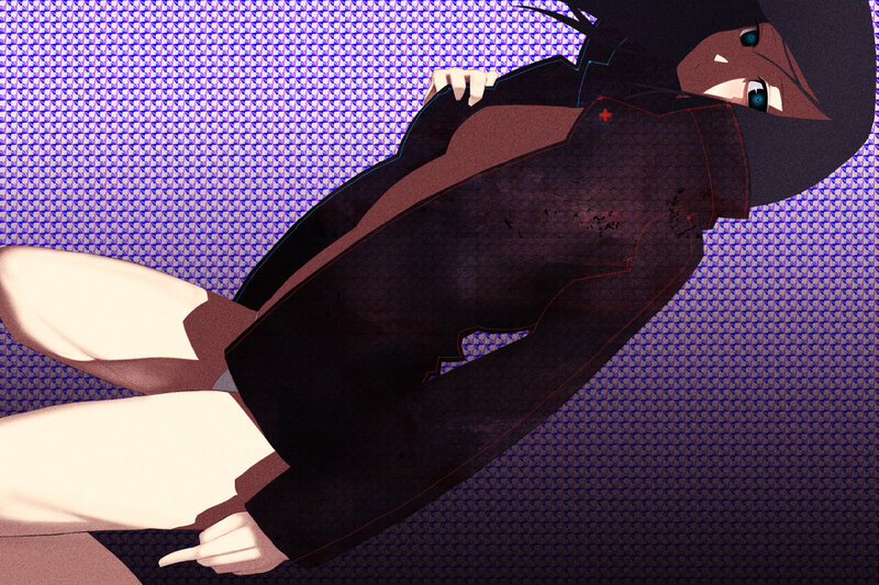 anime character in black outfit