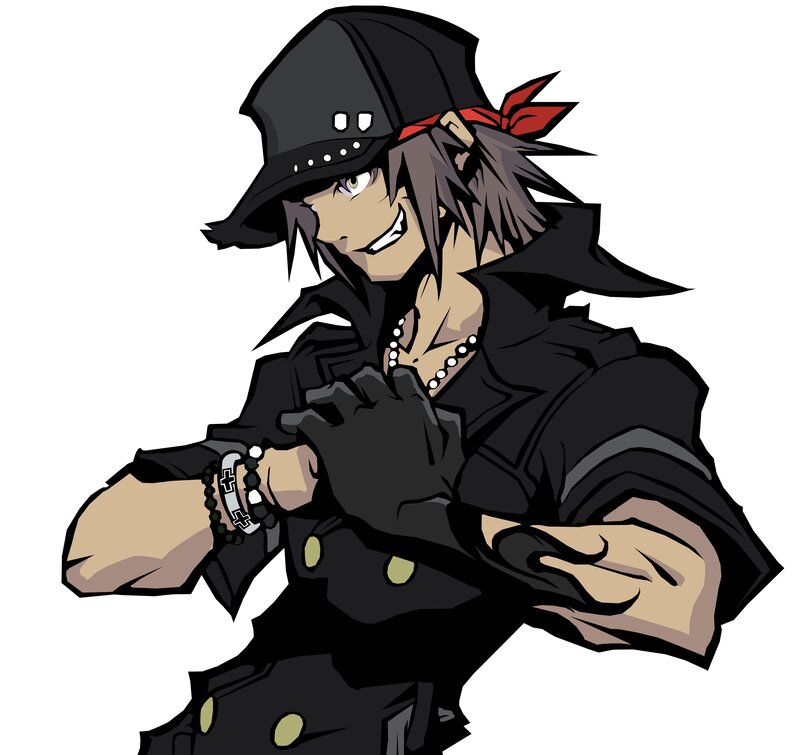 Anime Character in Black Outfit — Confident