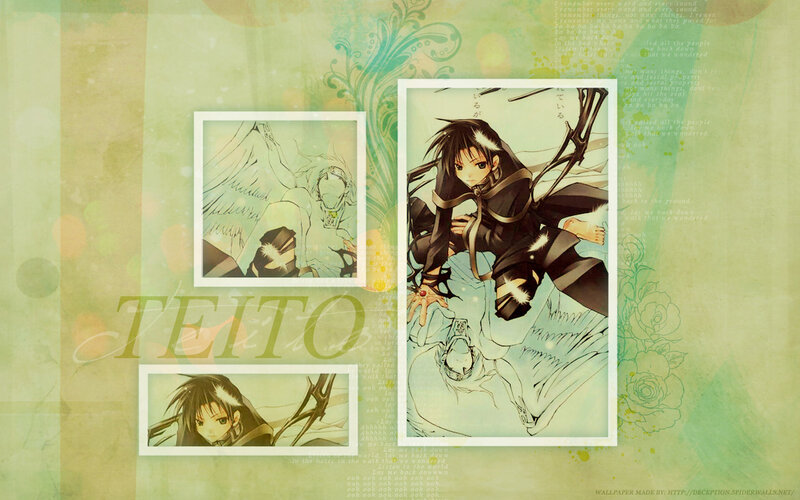 Anime Character in Black Outfit — Green
