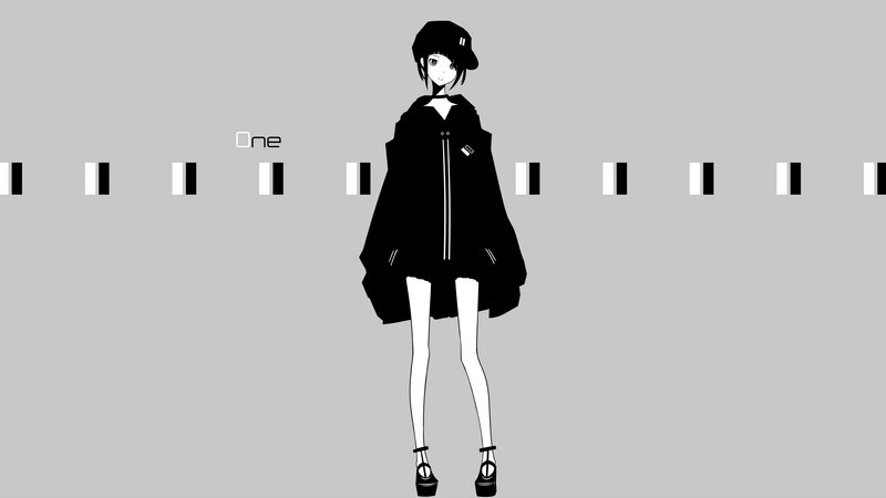 Anime Character in Black Outfit — Neutral
