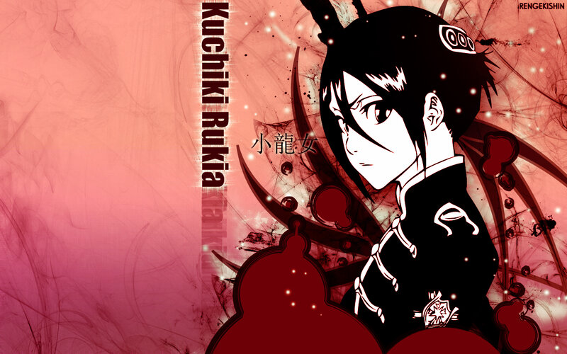 Anime Character in Black Outfit — Red