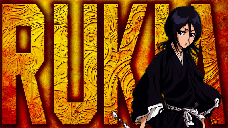 Anime Character in Black Robe — Dramatic, Text
