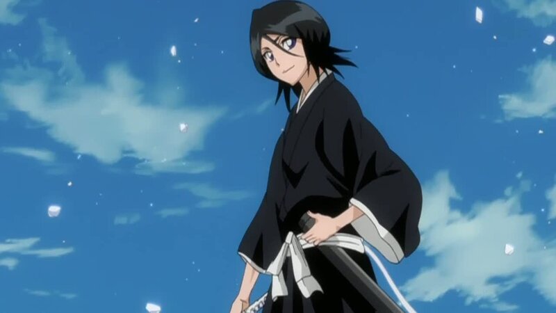 Anime Character in Black Robe