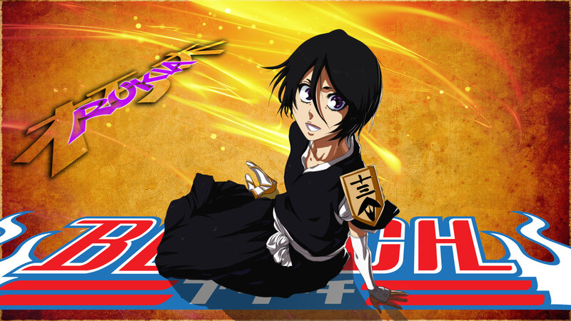 Anime Character in Black Robe — Yellow