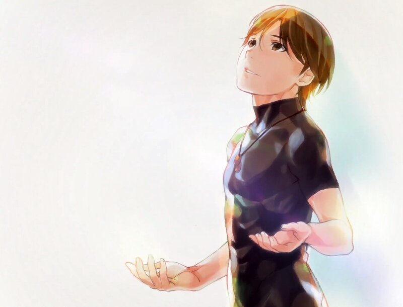 Anime Character in Black Shirt — Serene
