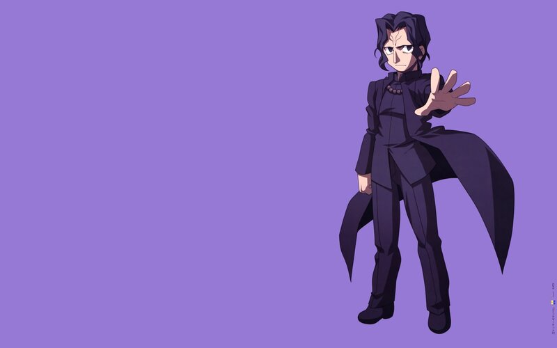 anime character in black suit