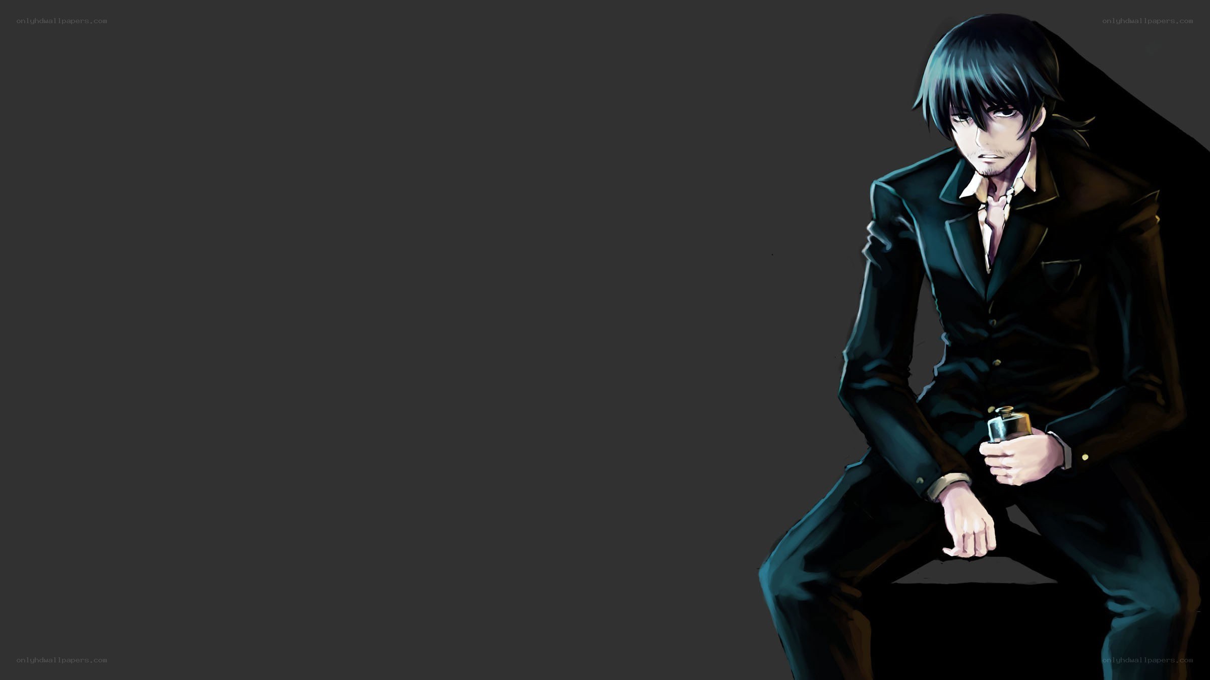 anime character in black suit