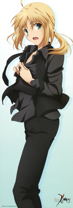 anime character in black suit