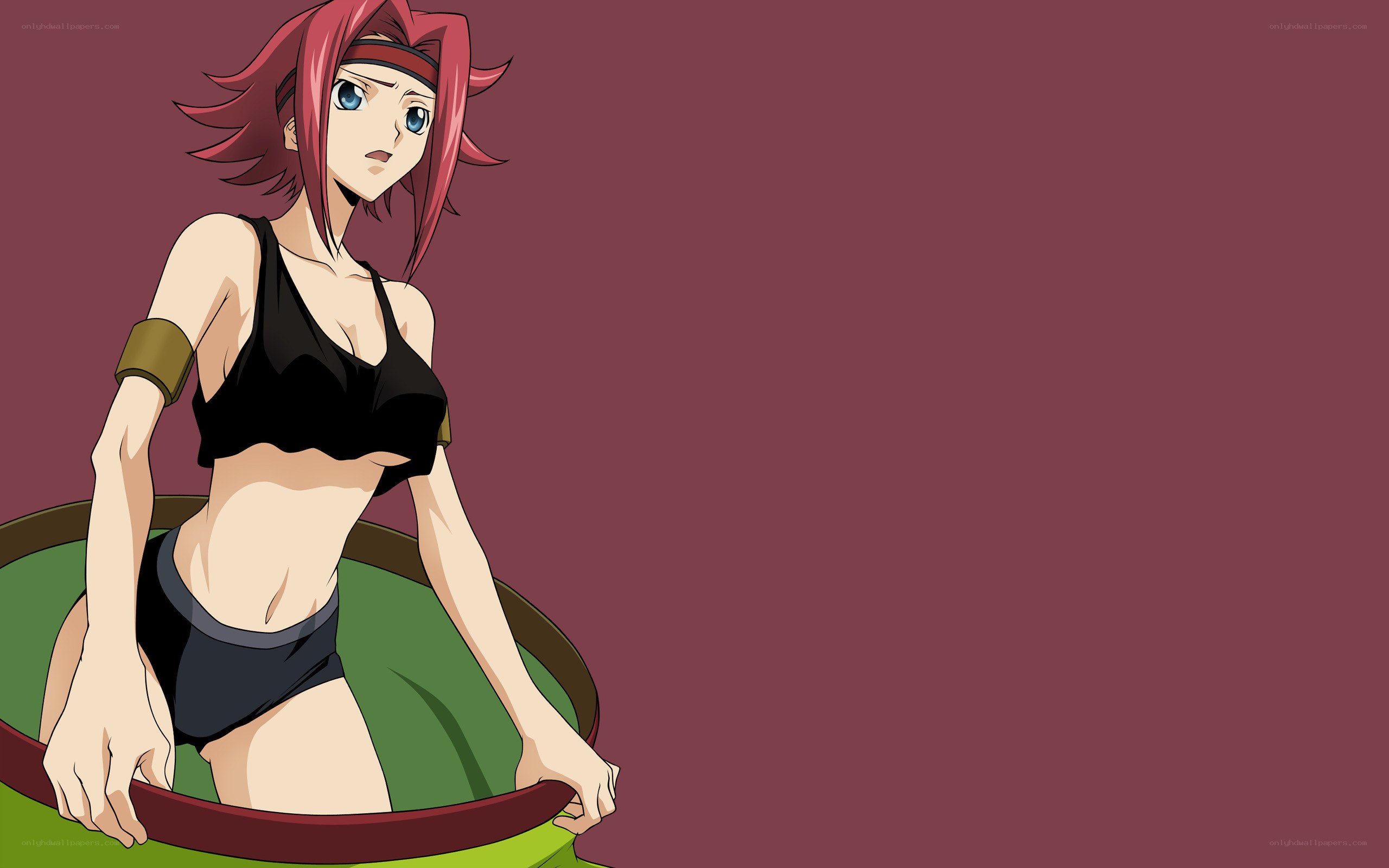 anime character in black top