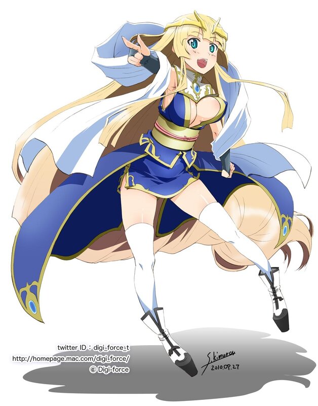anime character in blue and white