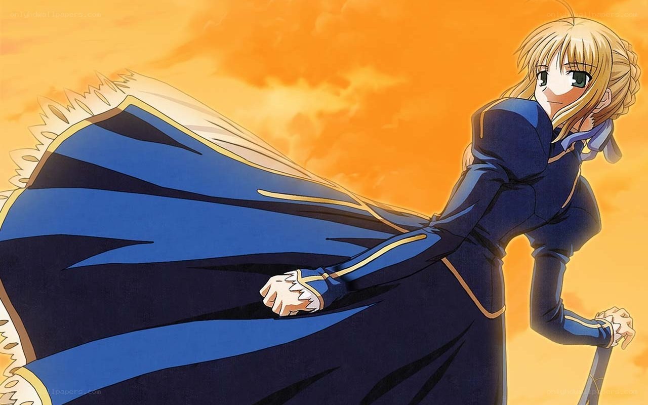 anime character in blue cloak