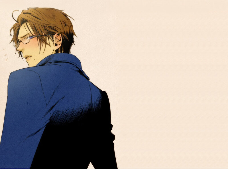 Anime Character in Blue Coat — Neutral
