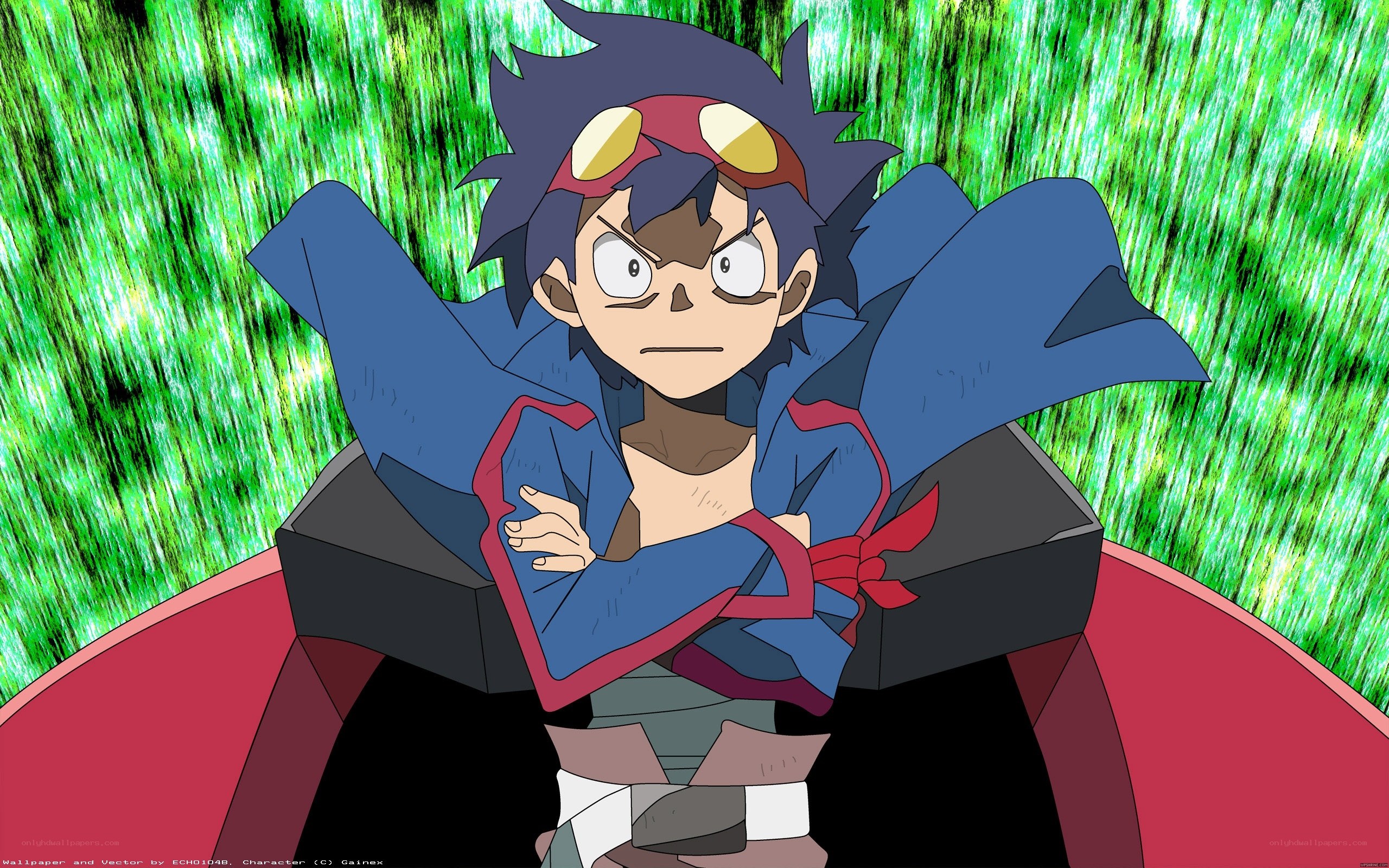 anime character in blue coat