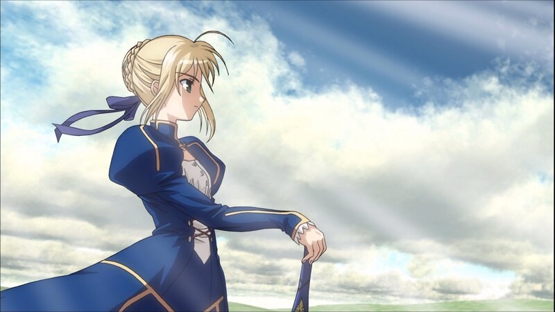 anime character in blue dress
