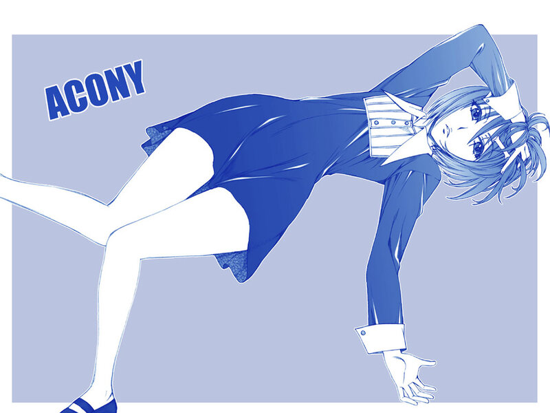 Anime Character in Blue Dress — Dynamic