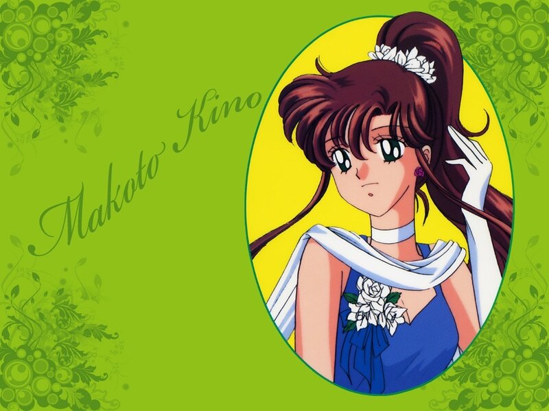 Anime Character in Blue Dress — Green