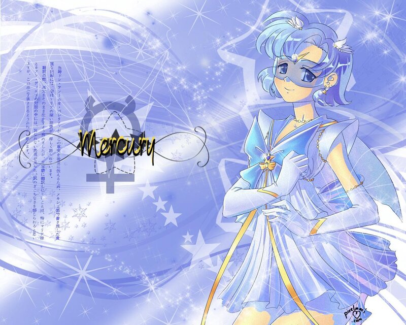 Anime Character in Blue Dress — Serene