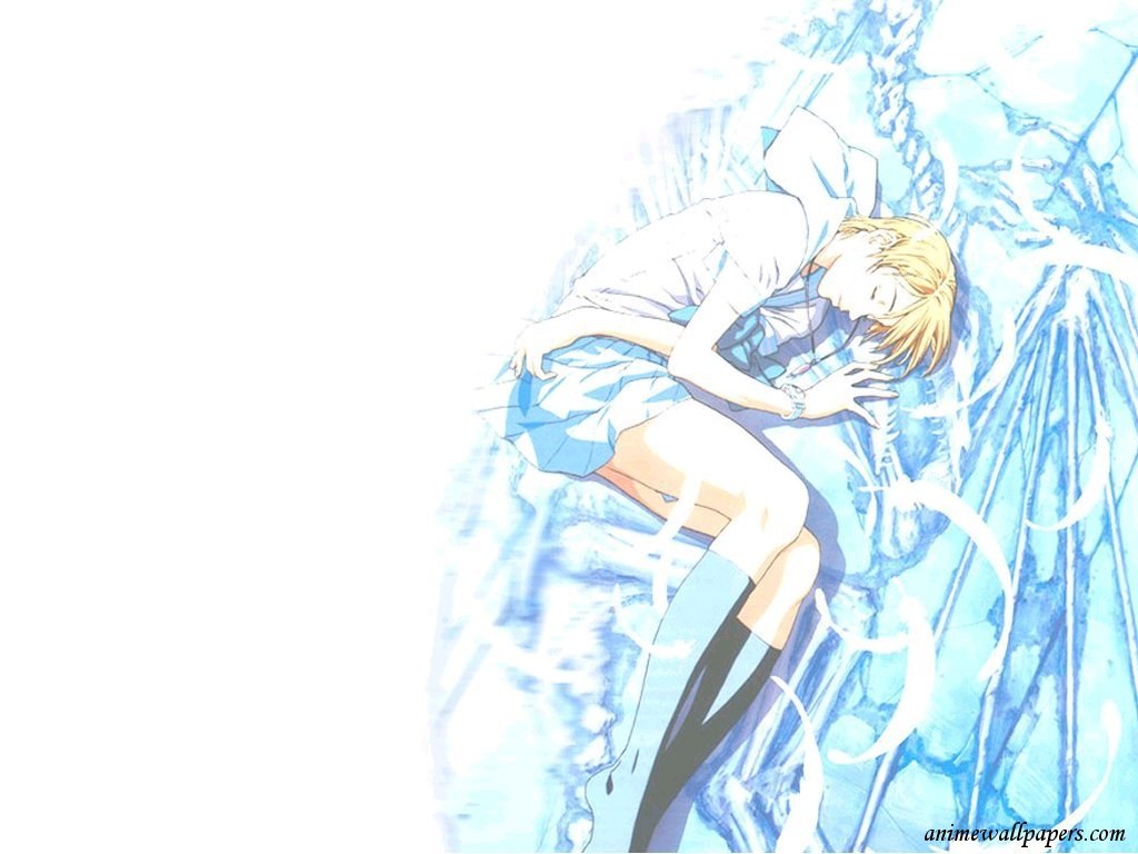 anime character in blue ice
