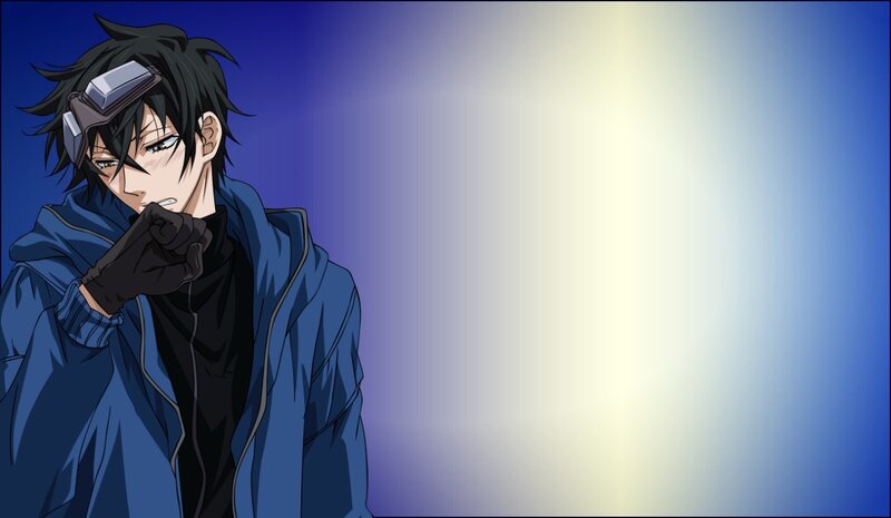 Anime Character in Blue Jacket — Dramatic