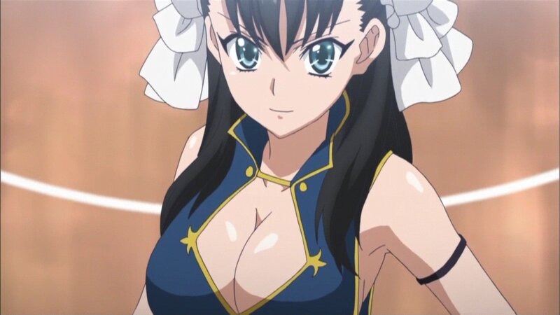anime character in blue outfit