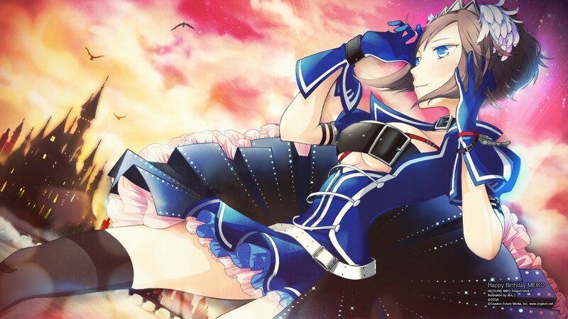 Anime character in blue outfit