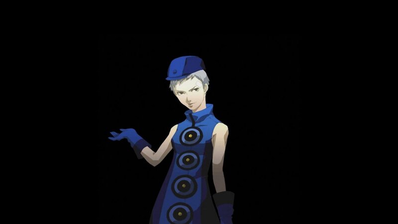 Anime Character in Blue Outfit — Dramatic, Hat
