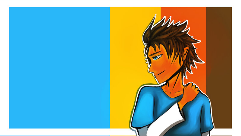 Anime Character in Blue Shirt