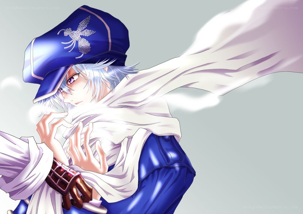 anime character in blue uniform