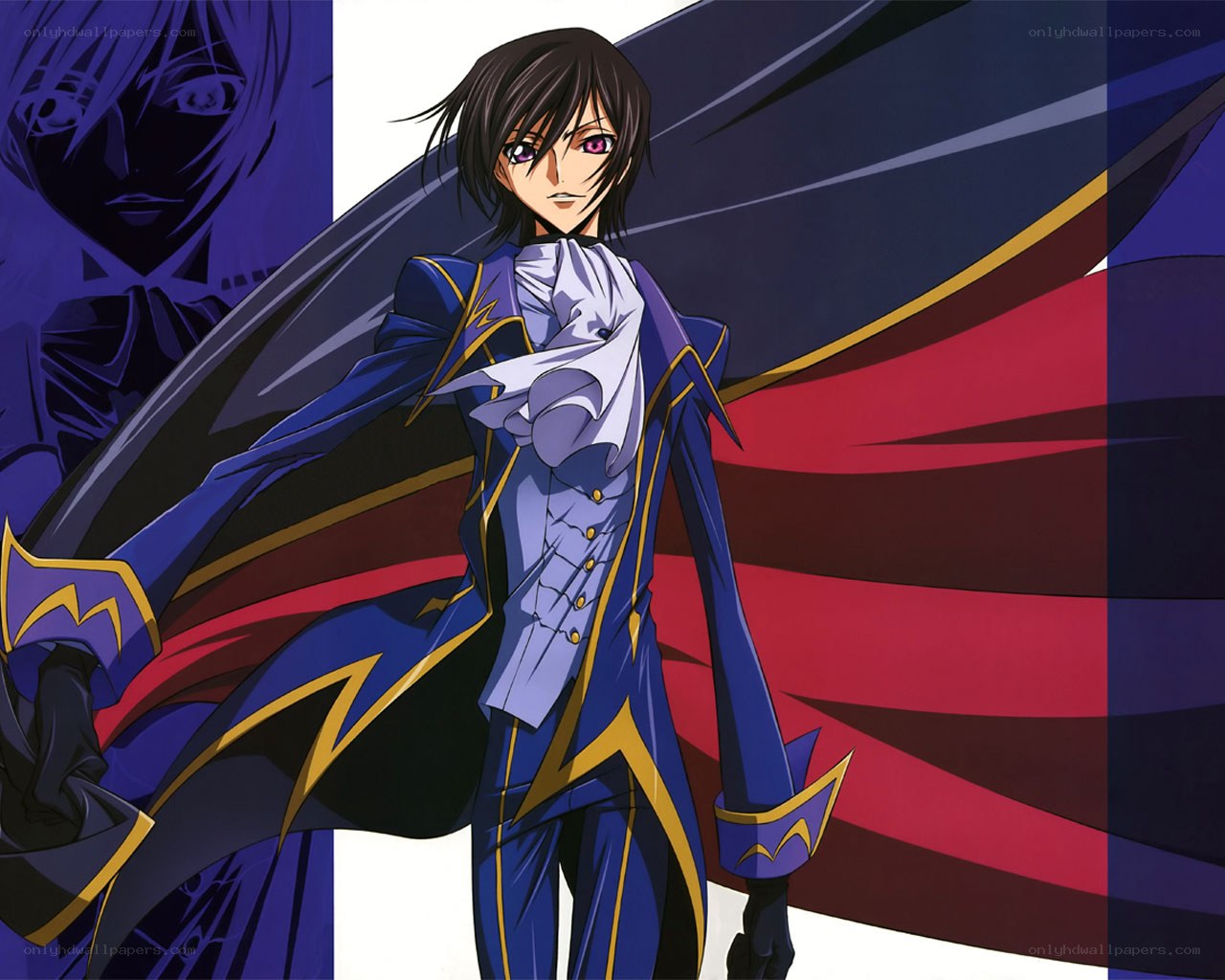 anime character in blue uniform
