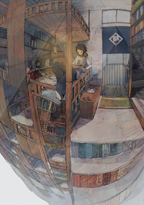 Anime Character in Bunk Bed