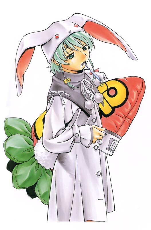 anime character in bunny costume