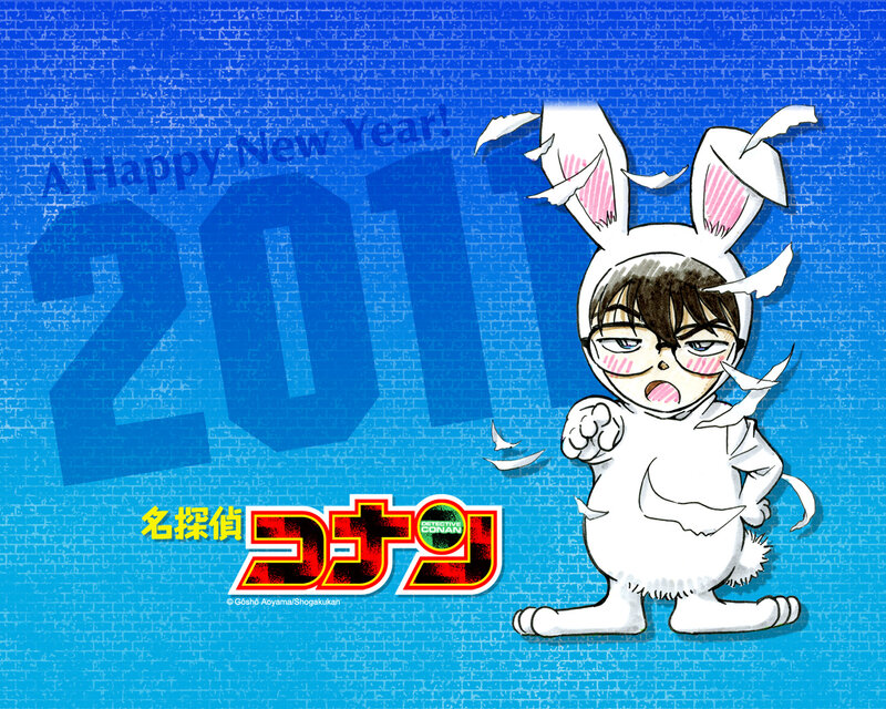 Anime Character in Bunny Suit — Blue