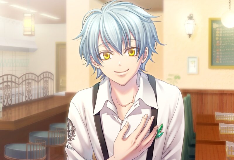 Anime Character in Cafe