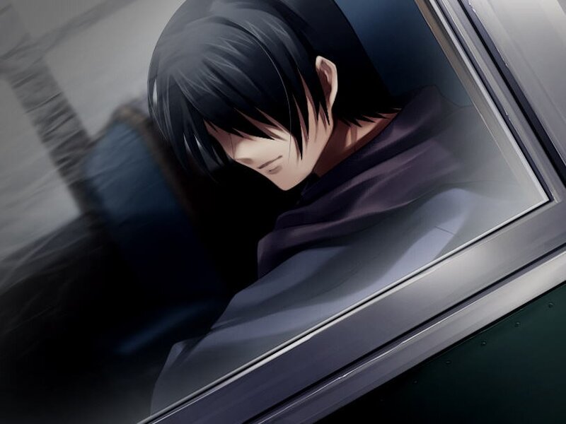 anime character in car