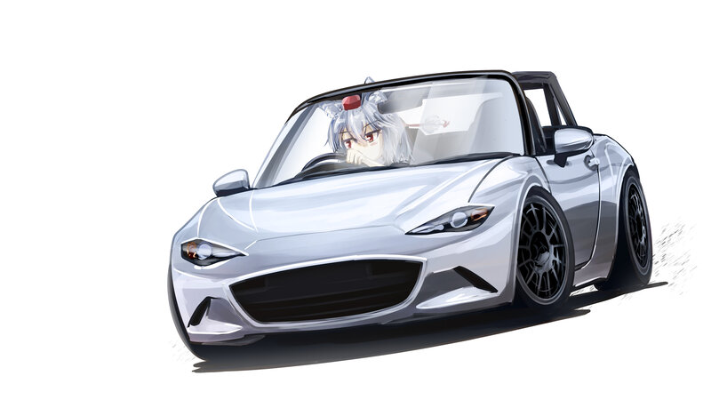 Anime Character in Car — Silver