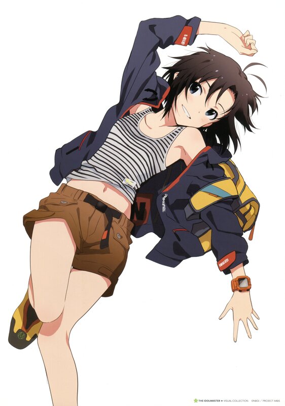 anime character in casual clothes